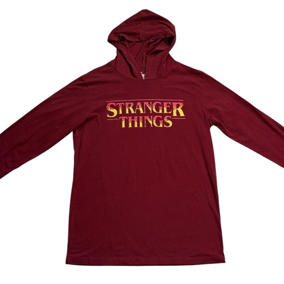Mad Engine Tops Stranger Things Roll For Your Life DnD Dice Hooded-Tee, Size LG - Picture 2 of 11